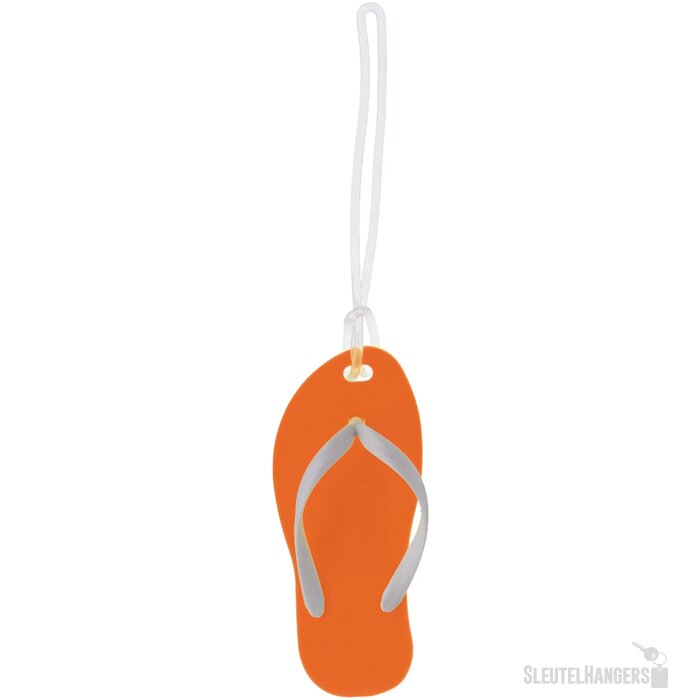 Bagagelabel slipper oranje