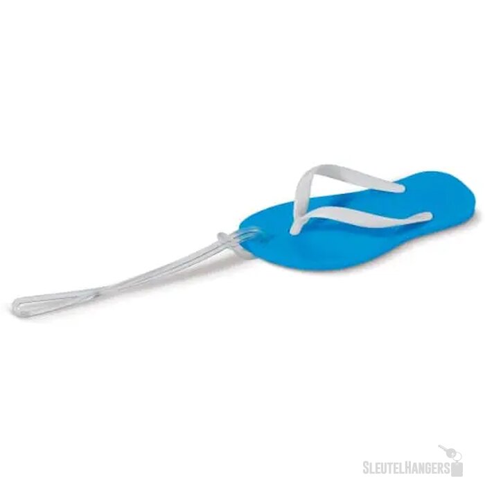 Bagagelabel slipper blauw