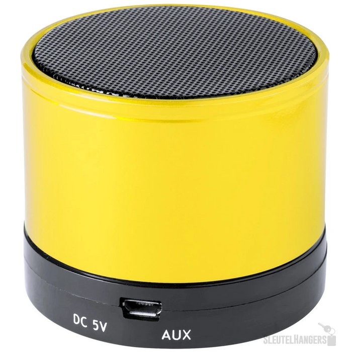 Bluetooth speaker met metalen behuizing Geel