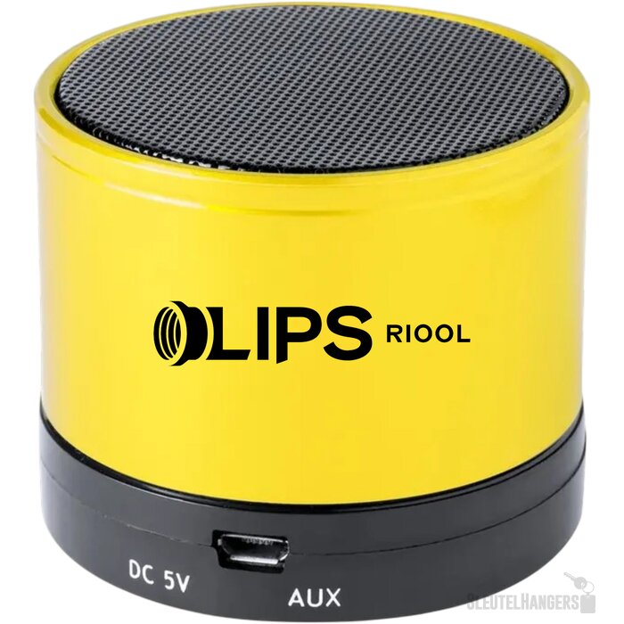Bluetooth speaker met metalen behuizing Geel