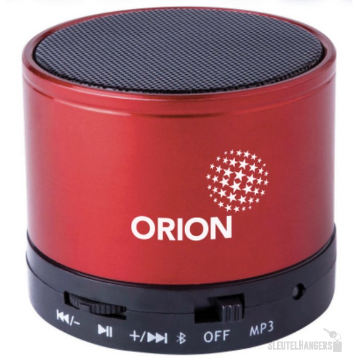 Bluetooth speaker met metalen behuizing Rood