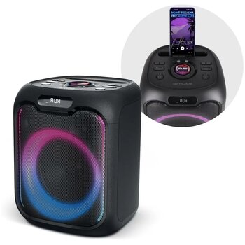 Muse Party Speaker met Microfoon Zwart