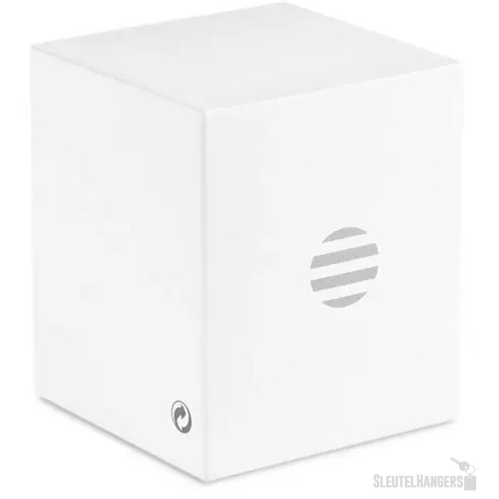 Ronde speaker met bamboe Zwart