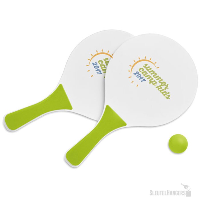 Mini strand tennisset Limoengroen