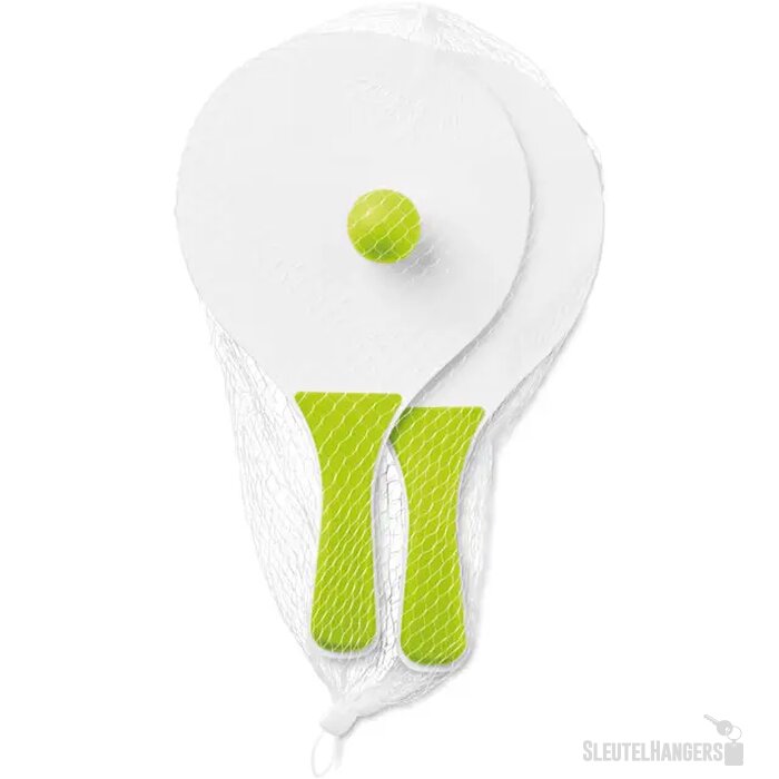 Mini strand tennisset Limoengroen