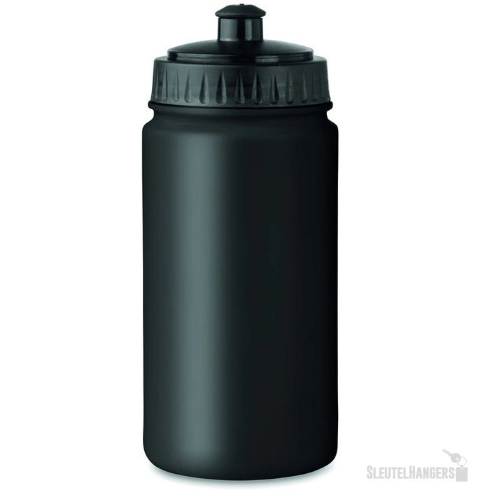 Kunststof drinkfles 500 ml Spot five zwart
