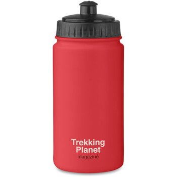 Kunststof drinkfles 500 ml Spot five rood Kunststof drinkfles 500 ml Spot five rood