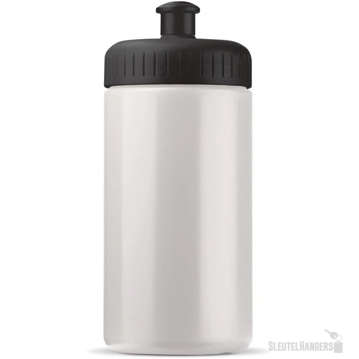 Sportbidon classic 500ml wit / zwart