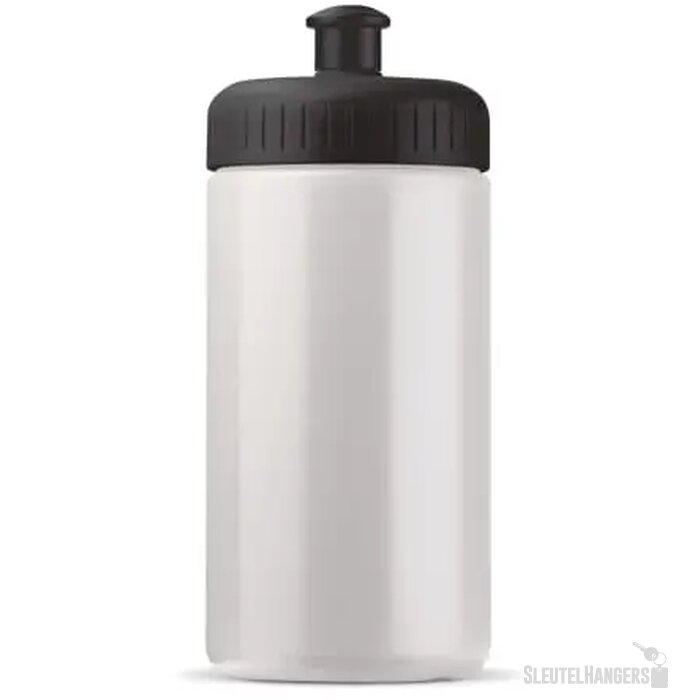 Sportbidon classic 500ml wit / zwart