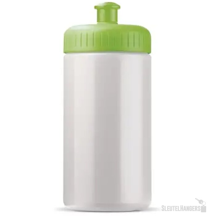 Sportbidon classic 500ml wit / licht groen