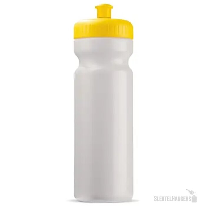 Sportbidon classic 750ml wit / geel