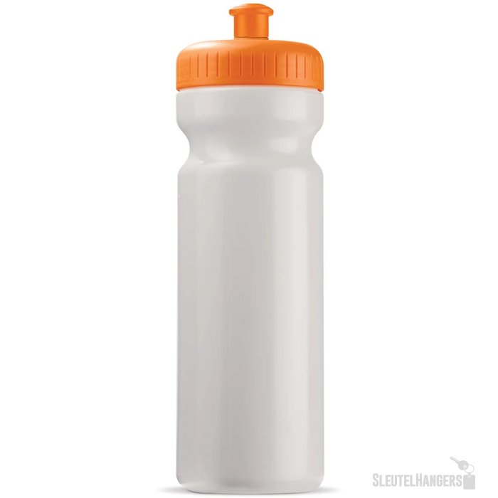 Sportbidon classic 750ml wit / oranje