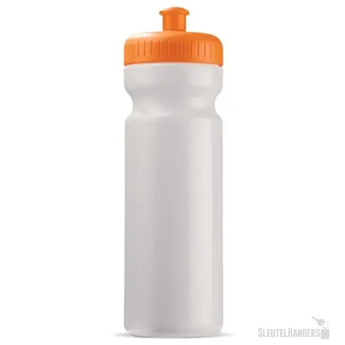 Sportbidon classic 750ml wit / oranje