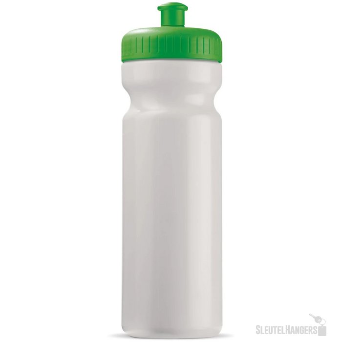 Sportbidon classic 750ml wit / groen