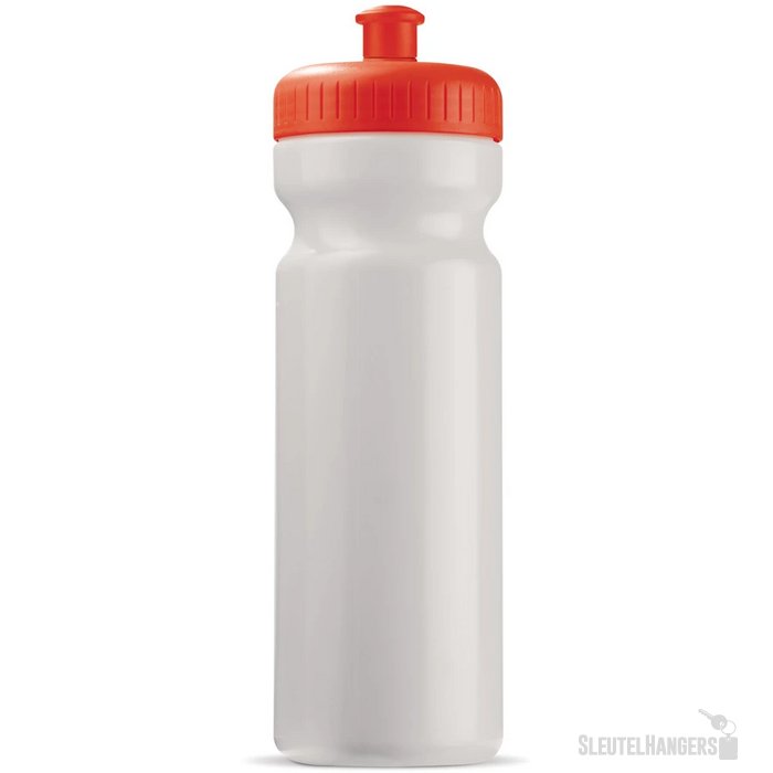 Sportbidon classic 750ml wit / rood