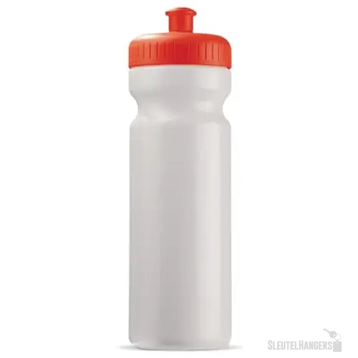 Sportbidon classic 750ml wit / rood