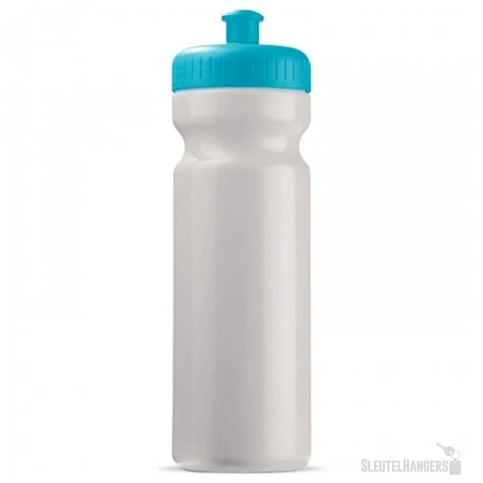 Sportbidon classic 750ml wit / licht blauw
