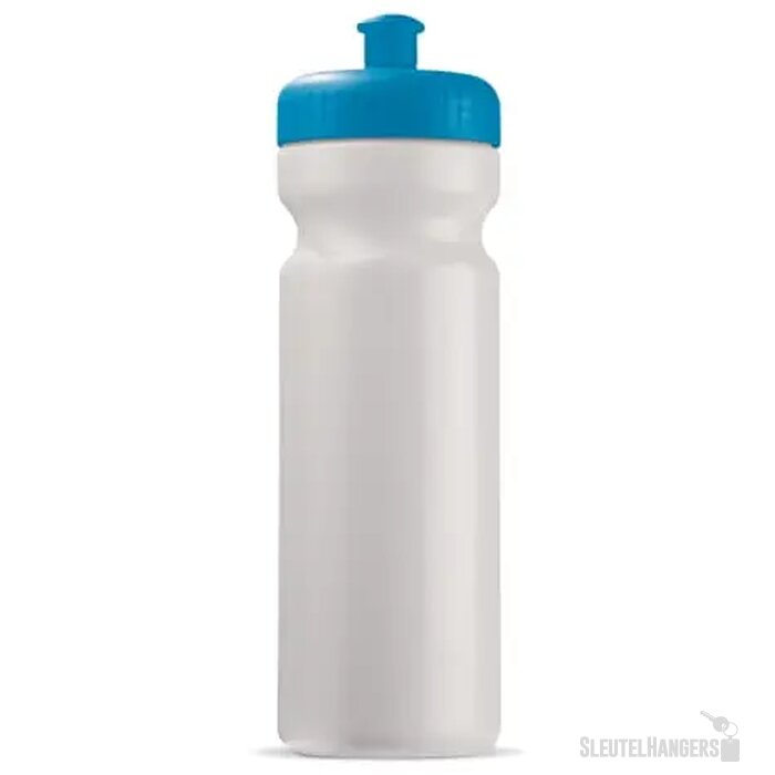 Sportbidon classic 750ml wit / licht blauw