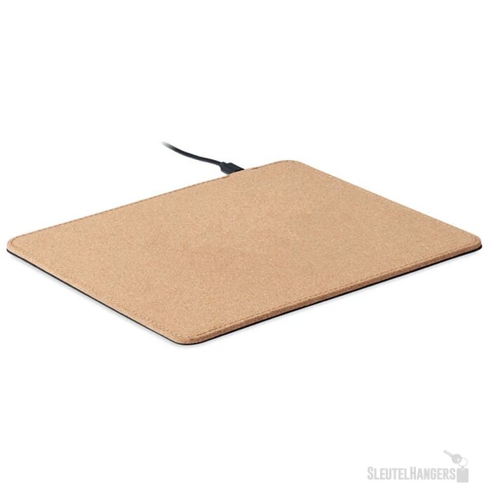 Muismat met 15w oplader Wireless matty beige