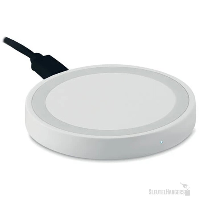 Kleine draadloze oplader Wireless plato + wit