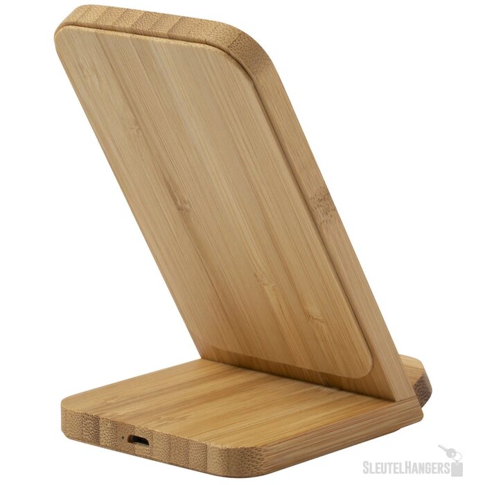 Telefoonhouder Met Draadloze Oplader Naturel