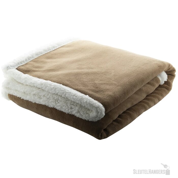Sammia Coral Fleece Deken Bruin