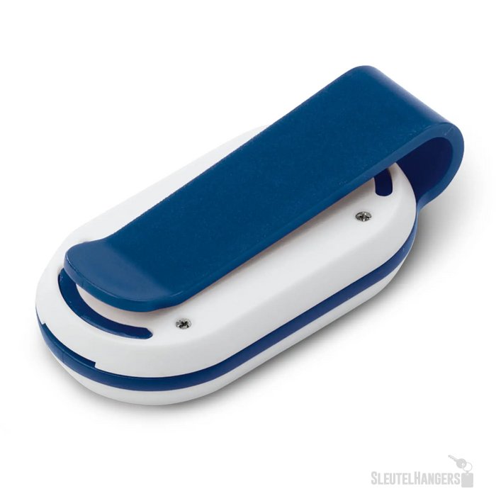 Fietslamp click-on blauw / wit
