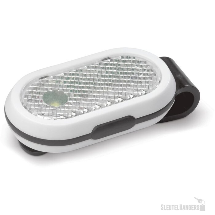 Fietslamp click-on zwart / wit