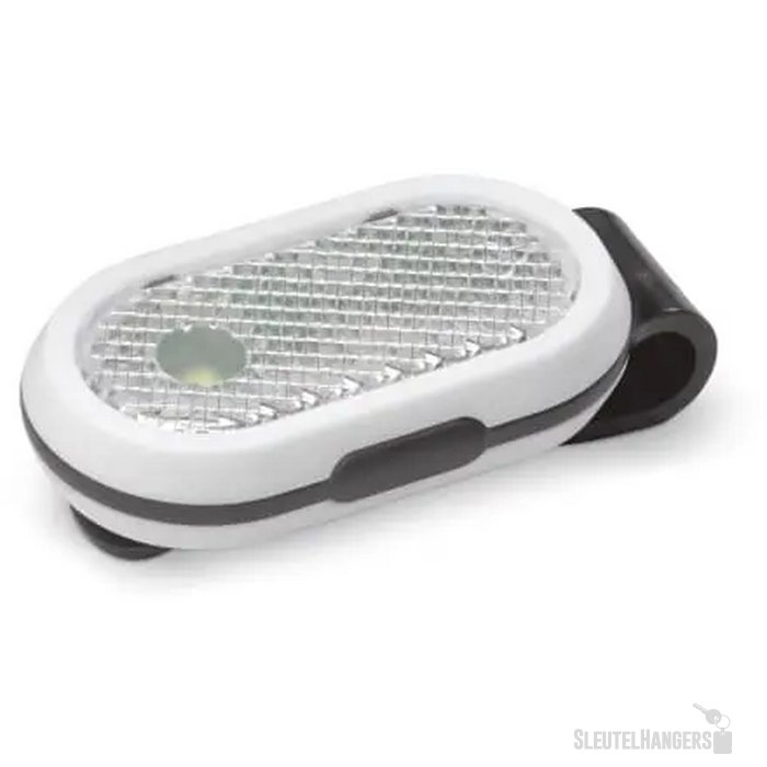 Fietslamp click-on zwart / wit
