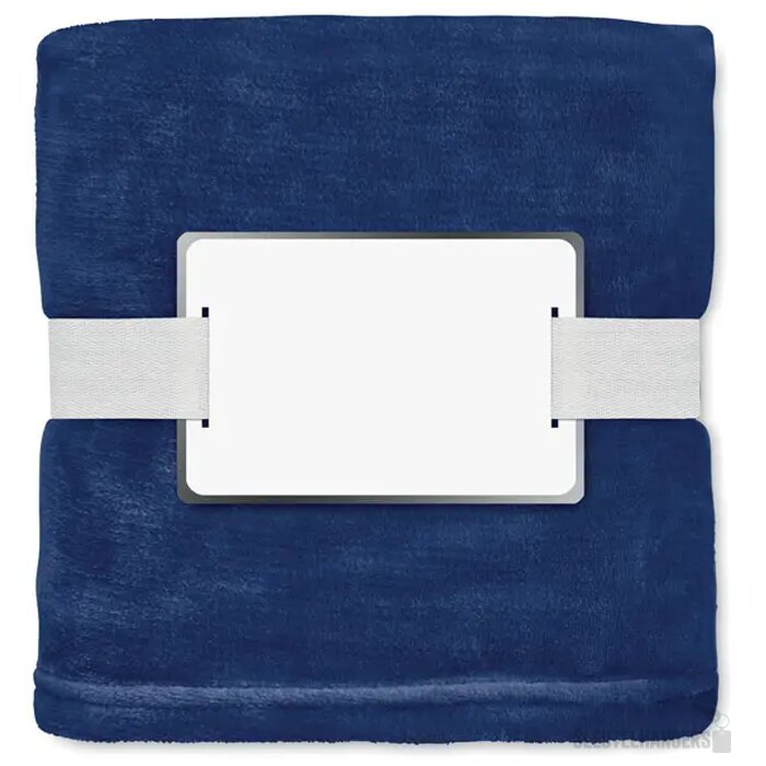 RPET flanellen fleece deken Blauw