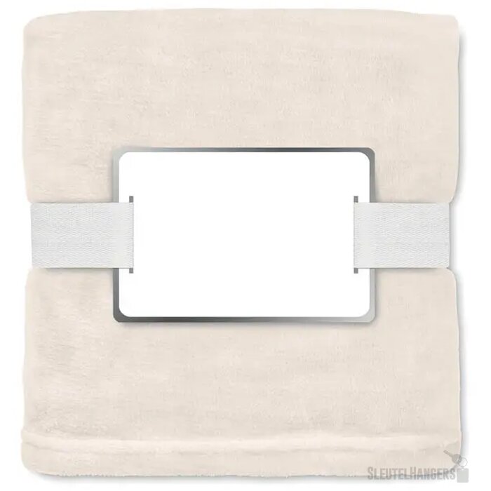 RPET flanellen fleece deken Beige
