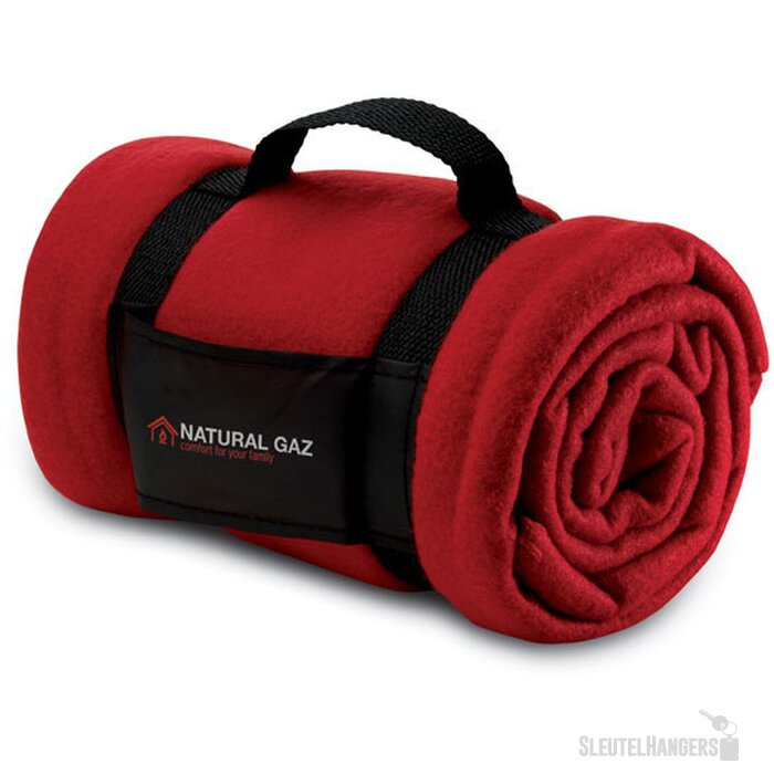 Fleece deken Stavenger rood