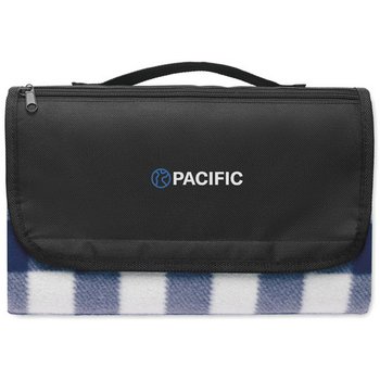Rpet fleece deken Caly Blauw