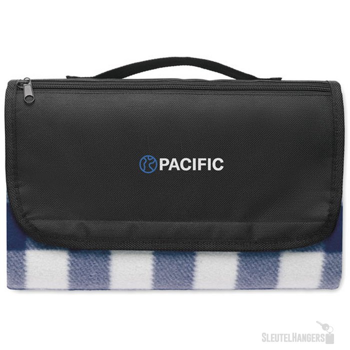 Rpet fleece deken Caly Blauw