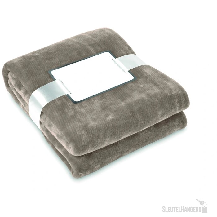 Deken van flanel Davos khaki