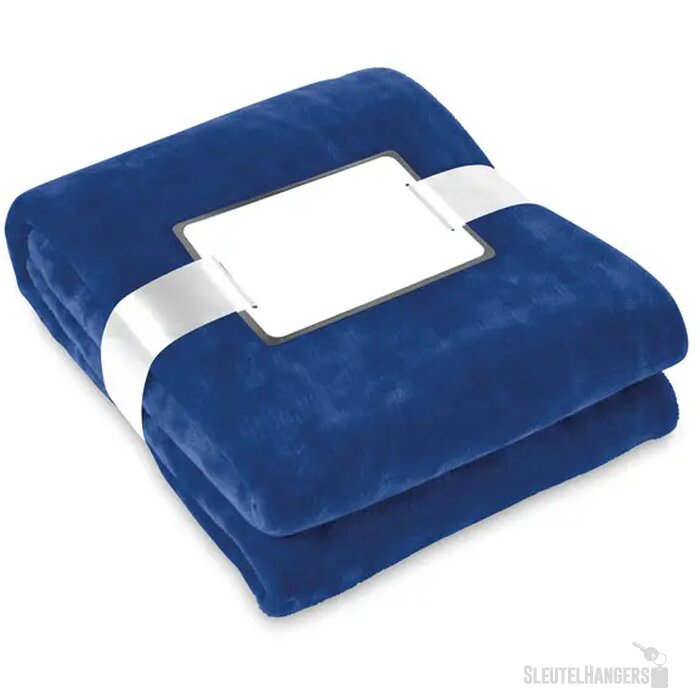 Fleece deken van flanel Blauw