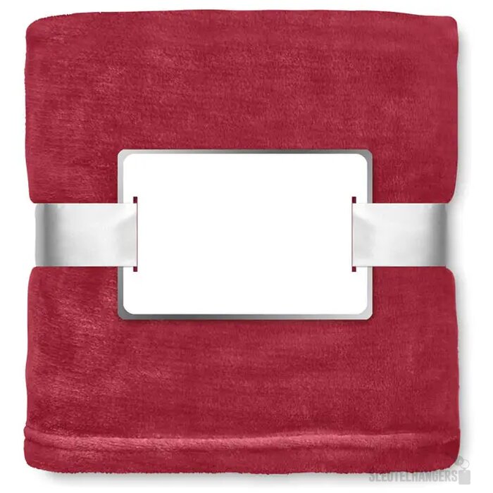 Fleece deken van flanel Bordeaux