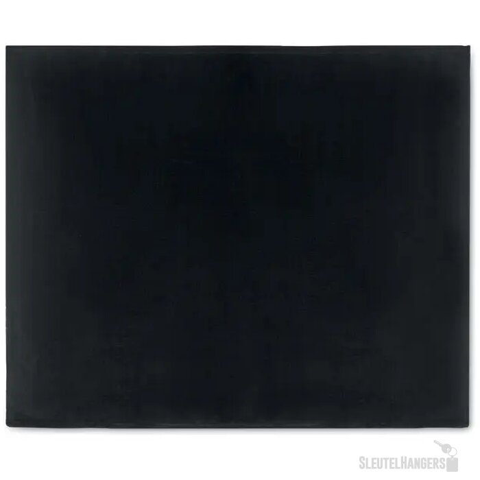 Fleece deken van flanel Zwart