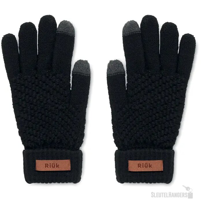 Rpet touchscreen handschoenen Takai zwart