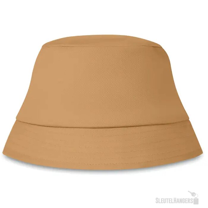 Katoenen zonnehoed Kaki