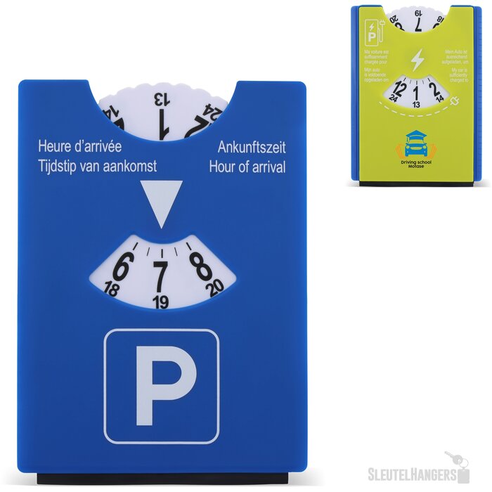 Parkeerschijf ijskrabber blauw groen blauw / groen