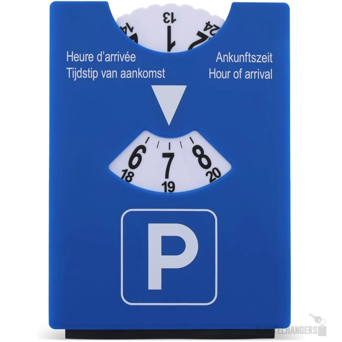 Parkeerschijf ijskrabber blauw groen blauw / groen