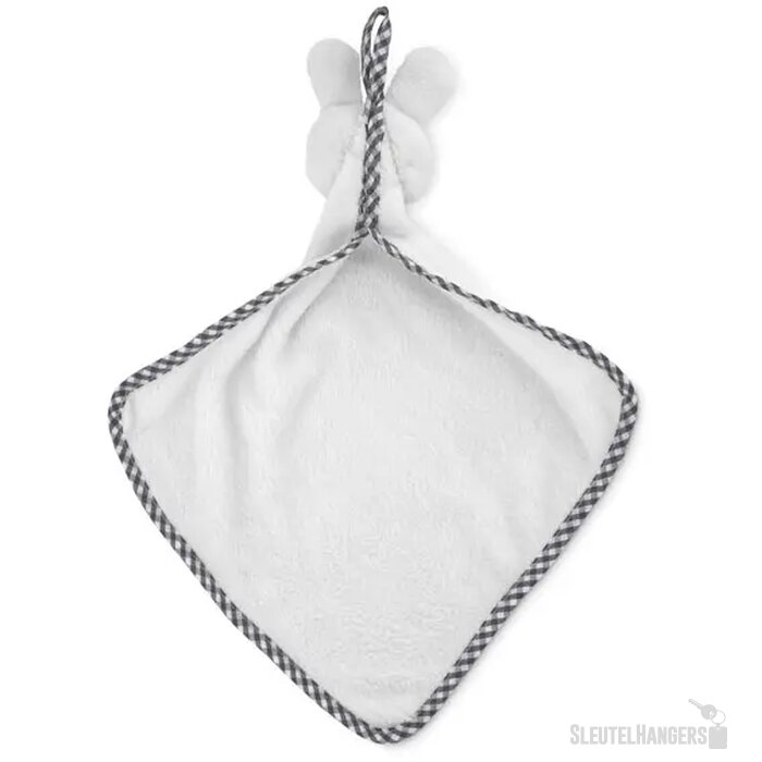 Pluche konijn knuffeldoekje Wit