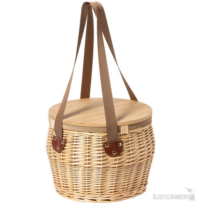 Bubu Rieten Picknickmand Natuurlijk