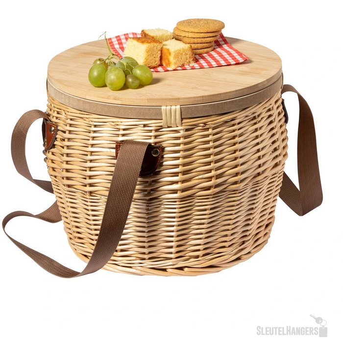 Bubu Rieten Picknickmand Natuurlijk