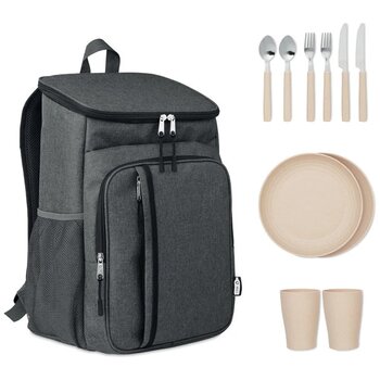 600d rpet outdoor koeltas Montecool zwart