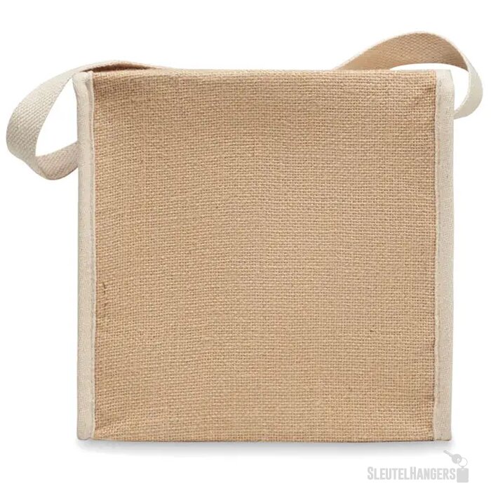 Jute en canvas koeltas 3l Lona beige