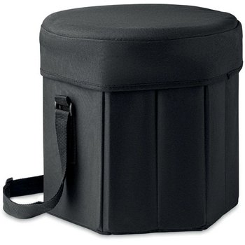 Opvouwbare koeltas- /krukje Seat & drink zwart