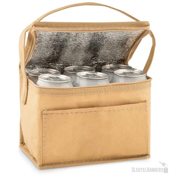 Koeltas papier voor 6 blikjes Papercool beige