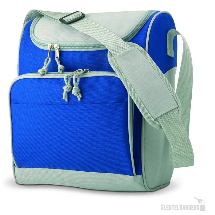 Koeltas met voorvak Zipper royal blauw